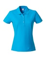 Dames Polo Clique Basic 028231 Turquoise
